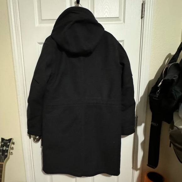 Todd Snyder + Private White Wool Parka Charcoal Size M, Like New / Exclnt. cond. - Picture 2 of 4